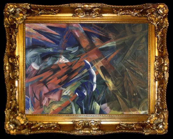 framed  Franz Marc The fate of the animals, ta009-2